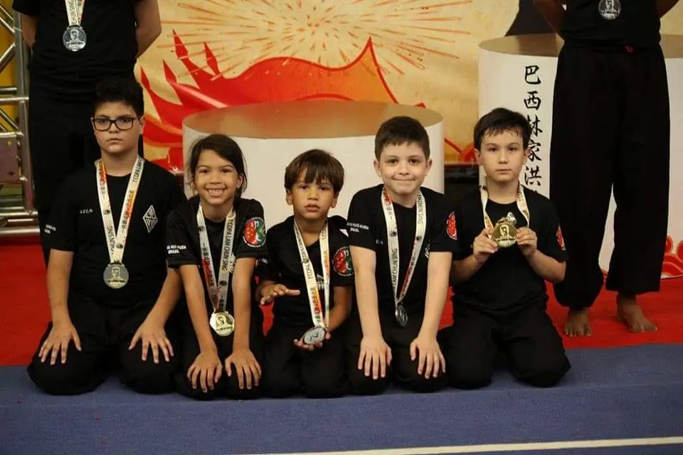 Competição de Kung Fu da Copa Lam Chun Sing organizada pela AGTKF - associação garra de tigre de kung fu, com participação da PBKF – Projeto Brasileiro de Kung Fu - premiação img 2
